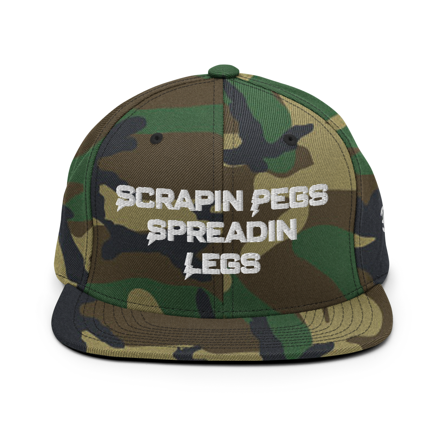 Scrapin' Pegs & Spreadin' Legs Snapback Hat