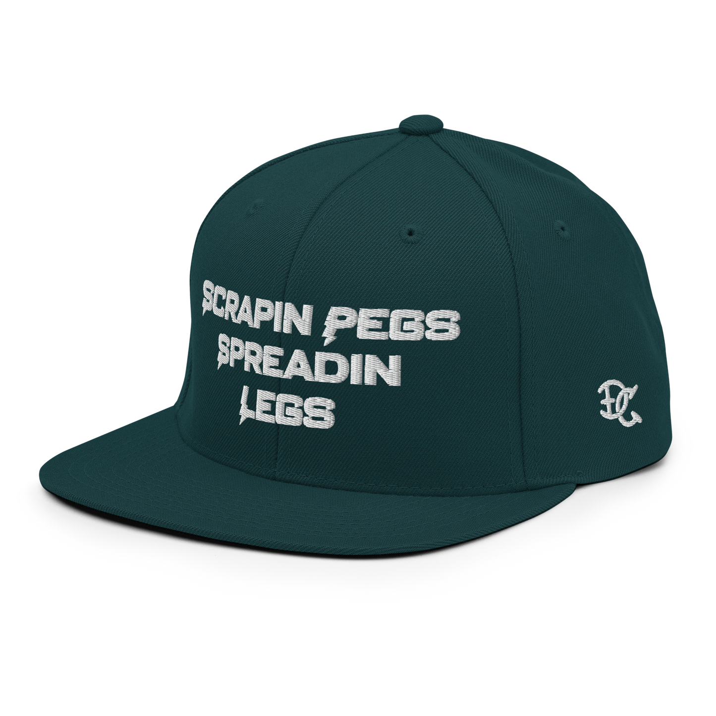 Scrapin' Pegs & Spreadin' Legs Snapback Hat