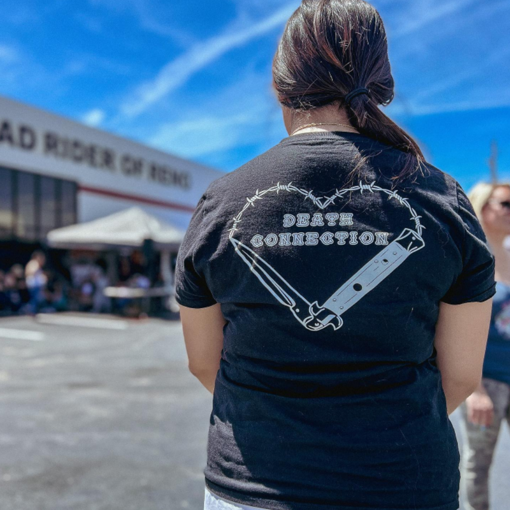 Women's Barbwire Knife Heart T-Shirt