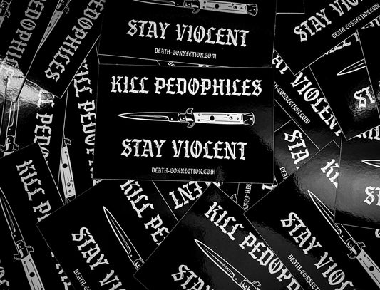 K*ll Pe*os Sticker